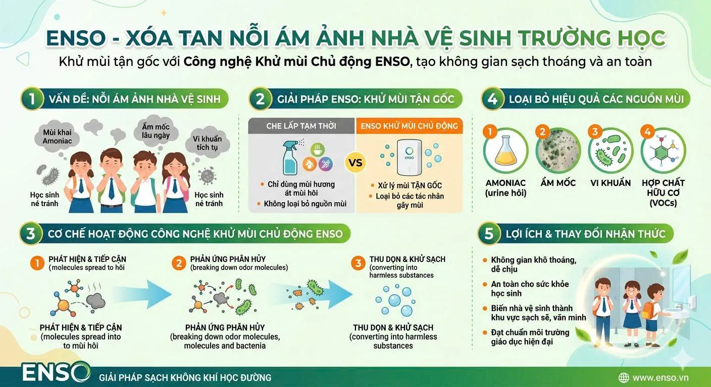 ENSO triệt để mùi hôi tại khu vựa công cộng