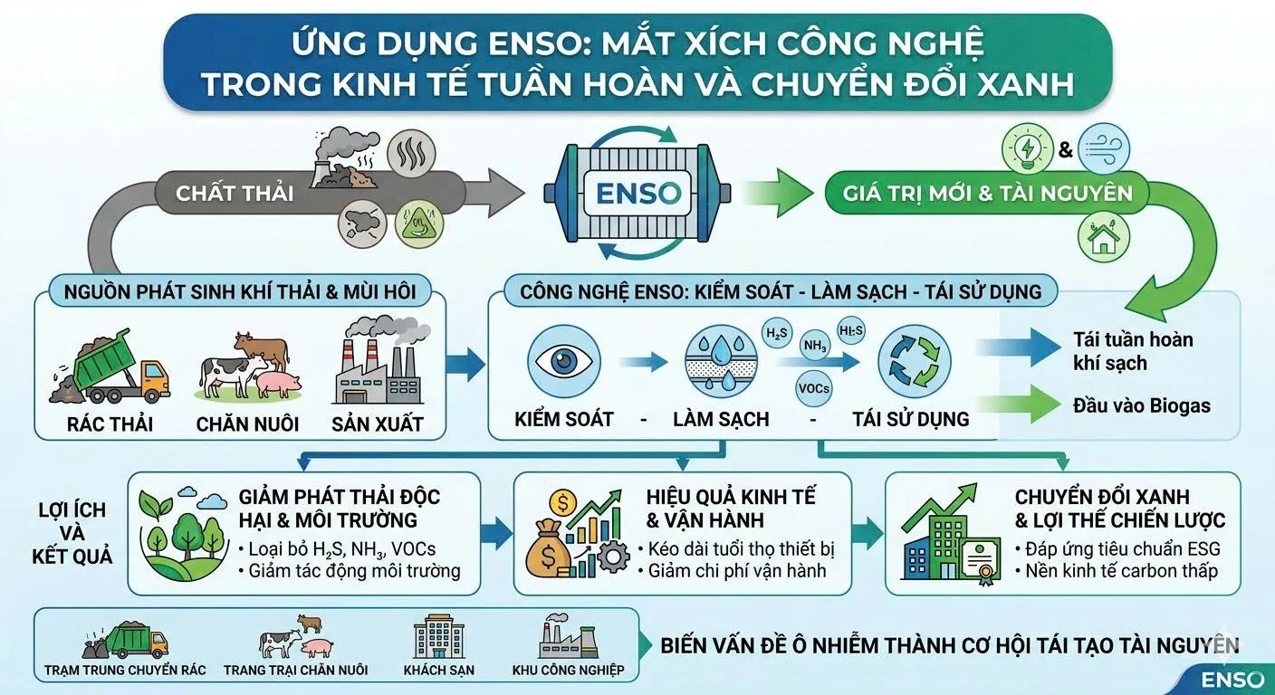 ENSO triệt để mùi hôi tại khu vựa công cộng