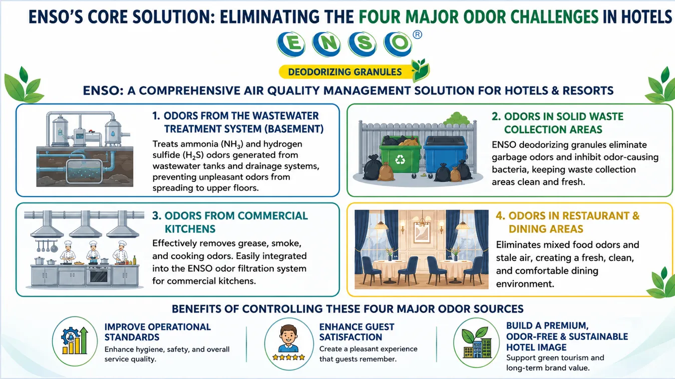 ODOR CONTROL & AIR POLLUTION MANAGEMENT SOLUTIONS FOR RESORTS, HOTELS & RESTAURANTS
