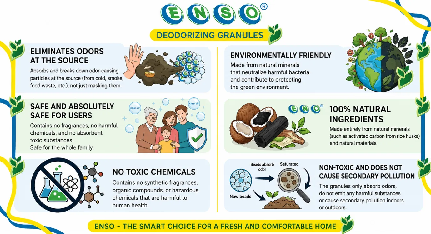 ENSO Effectively Eliminates Odors in Public Areas